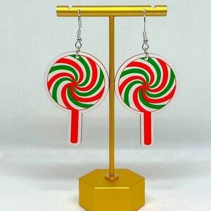 Christmas Lollipop Earrings